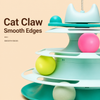Interactive Cat Spinner Toy with Feather Wand and Colorful Balls
