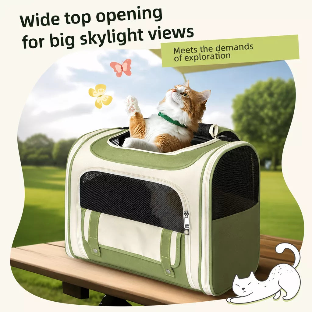 Canvas Pet Carrier Backpack for Cats and Dogs