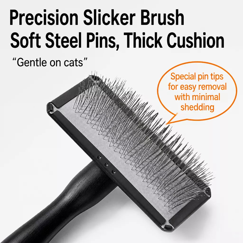 Stainless Steel Pin Brush for Dogs and Cats