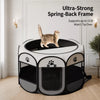 Foldable Enclosed Cat & Dog Bed – Patchwork Style