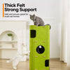 Multi-Level Cat Tree with Enclosed Hideaway and Scratching Board