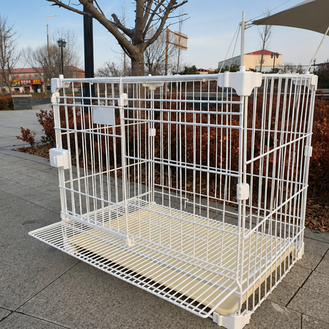 Stackable Metal Dog Crate with Sliding Door