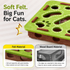 Interactive Plush Cat Toy with Three Bells