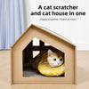 Corrugated Cardboard Cat Scratcher House