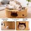 Donut Cat Scratcher Tunnel Bed