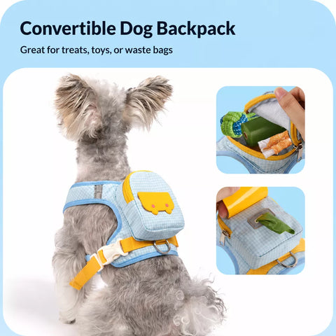 Vest-Style Pet Harness and Leash Set for Dogs & Cats