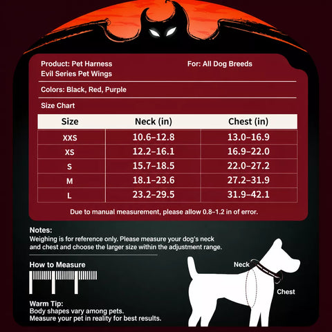 Winged Nylon Dog Harness with Leash Options
