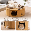Donut Cat Scratcher Tunnel Bed