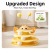 Interactive Bee Cat Toy with Spinning Track