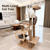 Cat Tree with Hideaway, Scratching Post and Toy