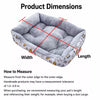 All-Season Padded Rectangular Pet Bed for Dogs & Cats