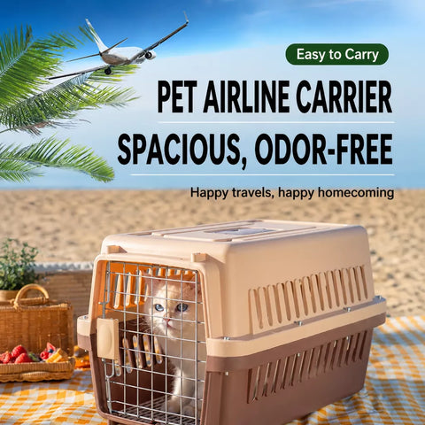Pet Travel Carrier for Cats and Small to Medium Dogs