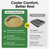 Round Cat Bed with Removable Mat