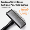 Stainless Steel Pet Pin Brush for Dogs and Cats - p-00289