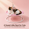 Round Elevated Pet Bed for Year-Round Lounging