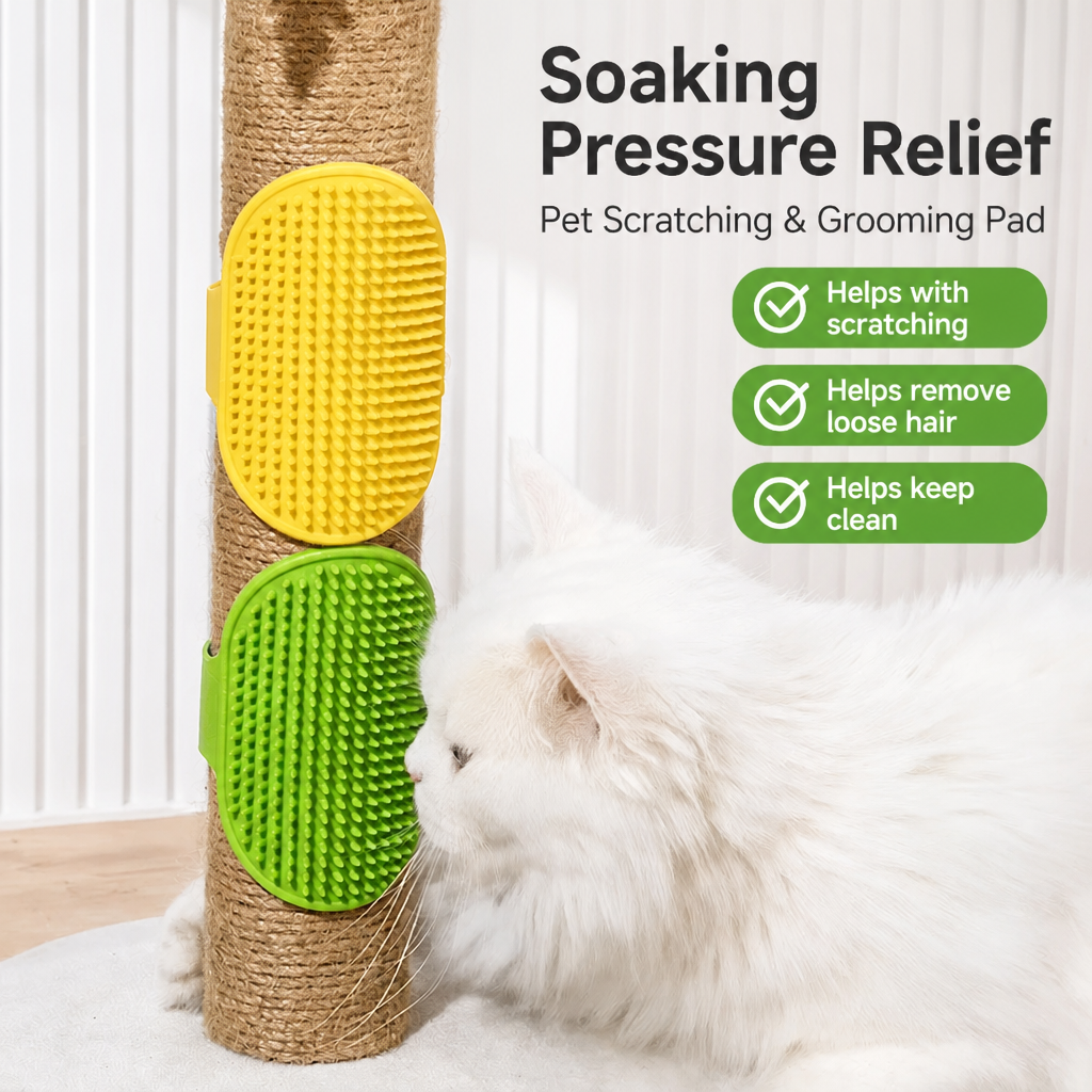 Silicone Pet Bath & Grooming Brush