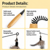 Interactive Feather Cat Toy Wand - p-00053
