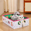 Rectangular Corrugated Cardboard Cat House & Scratcher