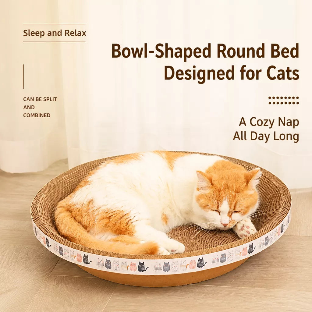 Corrugated Cardboard Cat Scratcher Lounge