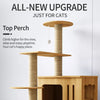Cat Tree with Scratching Posts and a Hideaway