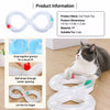 Interactive Rolling Ball Track Cat Toy