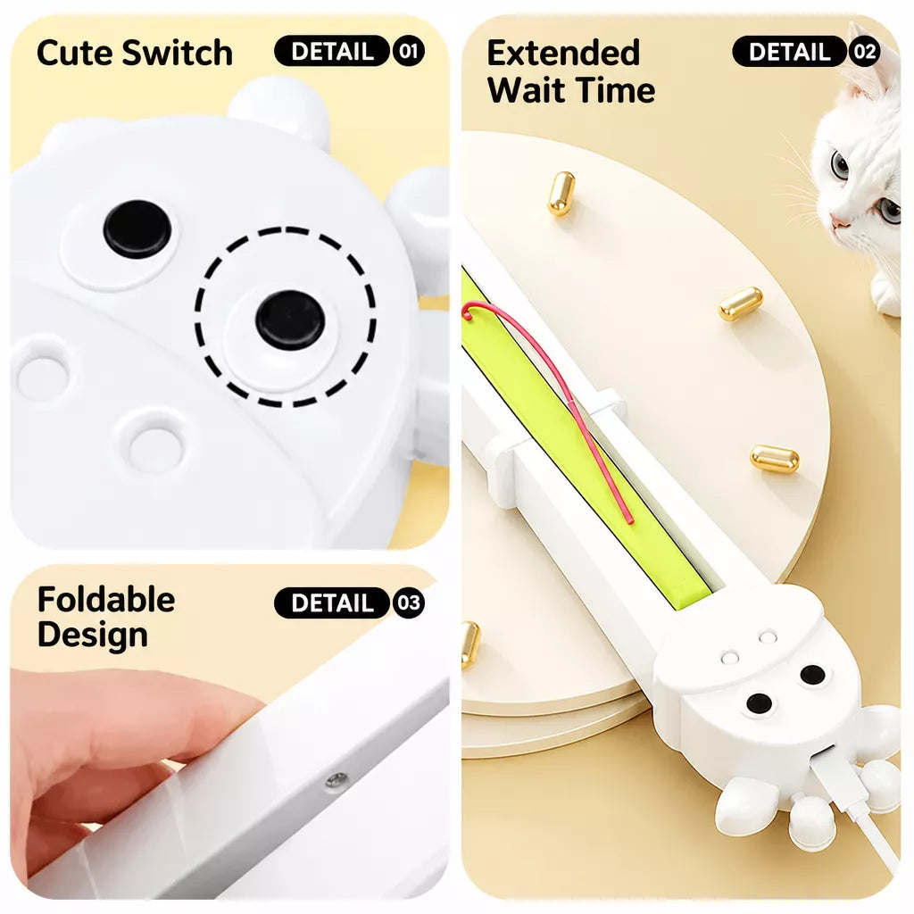 Rechargeable Wall-Mounted Automatic Cat Teaser Toy