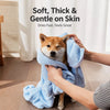 Absorbent Quick-Dry Pet Bathrobe for Dogs & Cats