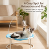 Round Elevated Pet Bed for Year-Round Lounging