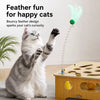 Interactive Cat Activity Toy with Scratch Pad and Bell Maze