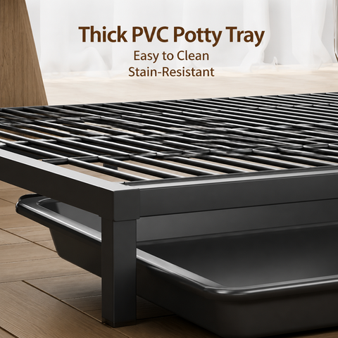 Drawer-Style Dog Potty Tray