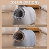 Enclosed Plush Pet Bed with Carry Handle