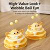 Interactive Bee Cat Toy with Spinning Track