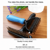 Long-Hair Dog Deshedding Rake