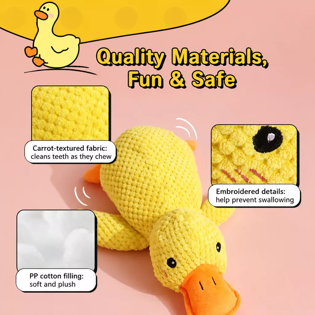 Plush Squeaky Dog Toys in Duck, Rope & Multi-Piece Styles