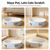 Deep Oval Cardboard Cat Scratcher Bed - p-00017