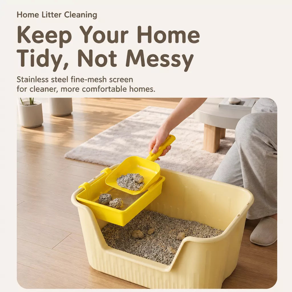 Cat Litter Sifting Screen & Scoop