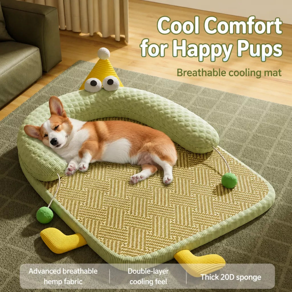 Low-Profile Pet Bed Mat for Cats and Dogs