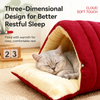 Semi-Enclosed EPE Foam Pet Bed for Cats & Dogs