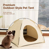 Portable Enclosed Pet Tent Bed for Cats and Small Dogs