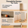 L-Shaped Vertical Kraft Paper Cat Scratcher for Cats
