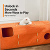 Multi-Level Cat Tree with Enclosed Hideaway and Scratching Board
