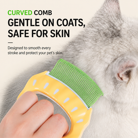 Shell-Shaped Grooming Comb for Cats and Dogs