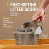 Large Metal Cat Litter Scoop with Sifting Holes