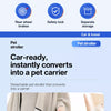 Foldable Pet Stroller with Detachable Carrier for Dogs & Cats