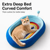 Deep-Profile Cat Scratcher Bed for Scratching and Lounging