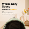 Enclosed Plush Pet Bed with Door Curtain for Cats and Dogs