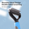 Double-Sided Dematting and Thinning Comb for Cats and Dogs