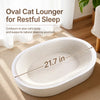 Oval Corrugated Paper Cat Scratcher Lounge