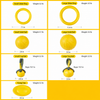 Interactive Dog Toys with Frisbee, Tug Rings and Floating Ball - p-00018