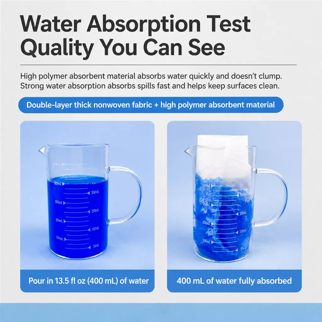 Absorbent Pet Urine Cleanup Sheets for Dogs & Cats